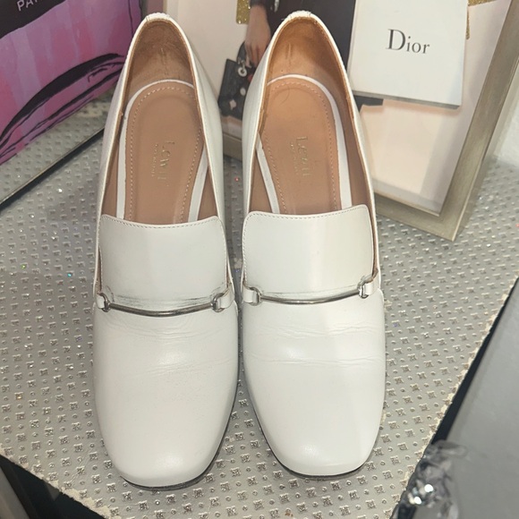 Lewit Shoes - Lewit White Leather Loafers